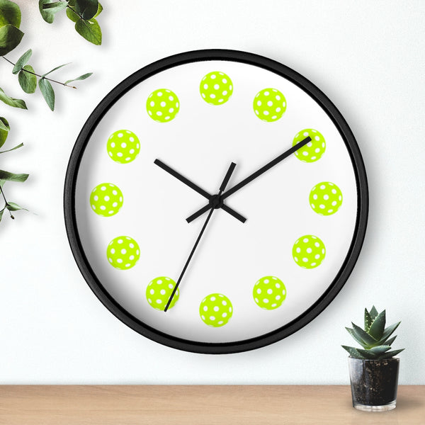 Pickleball O'Clock Time Wall Clock