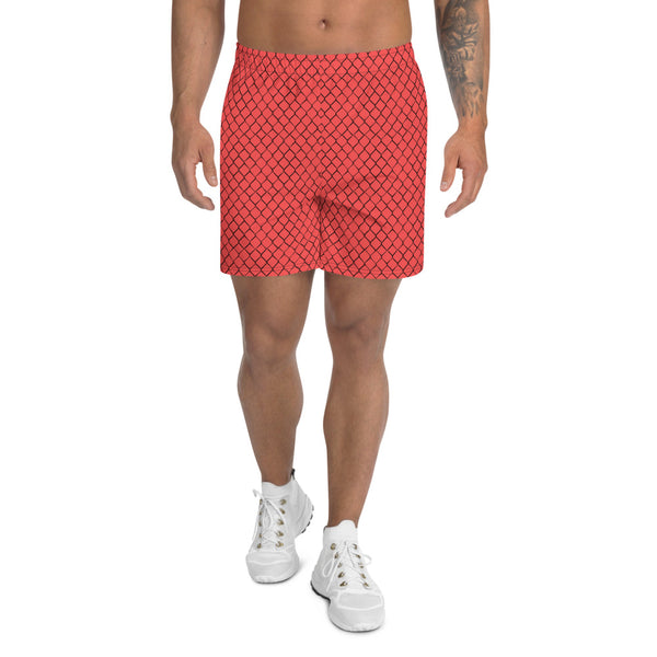 Pickleball Net in Sunburn Men's Athletic Long Shorts