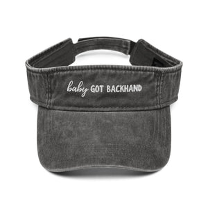 Baby Got Backhand Denim Visor