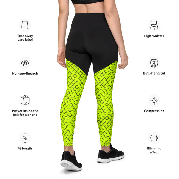 Pickleball Net in Pickle Sports Leggings