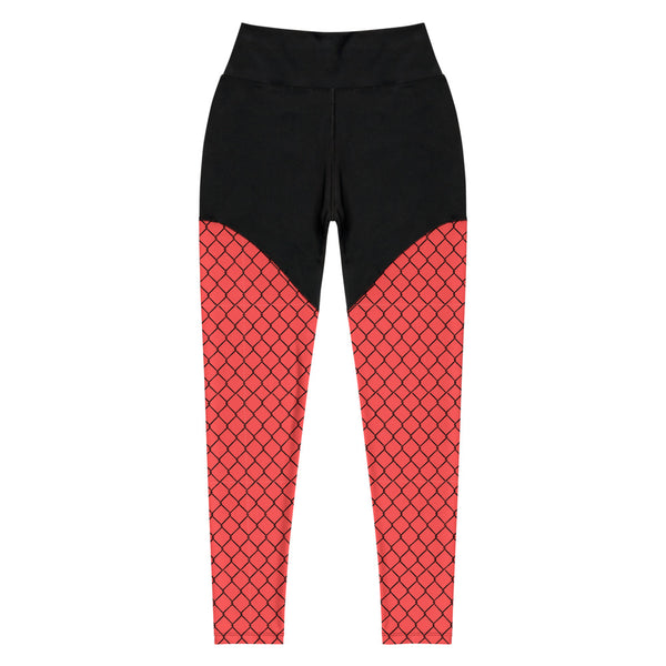 Pickleball Net in Sunburn Sports Leggings