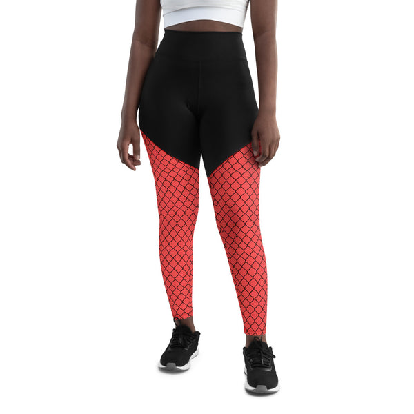 Pickleball Net in Sunburn Sports Leggings